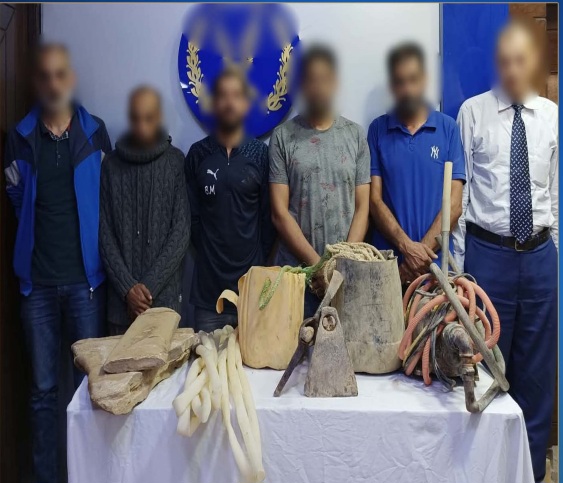 ضبط عصابة تنقيب عن الآثار أسفل عقار في التبين.. حلم الثراء السريع ينتهي بالقيود