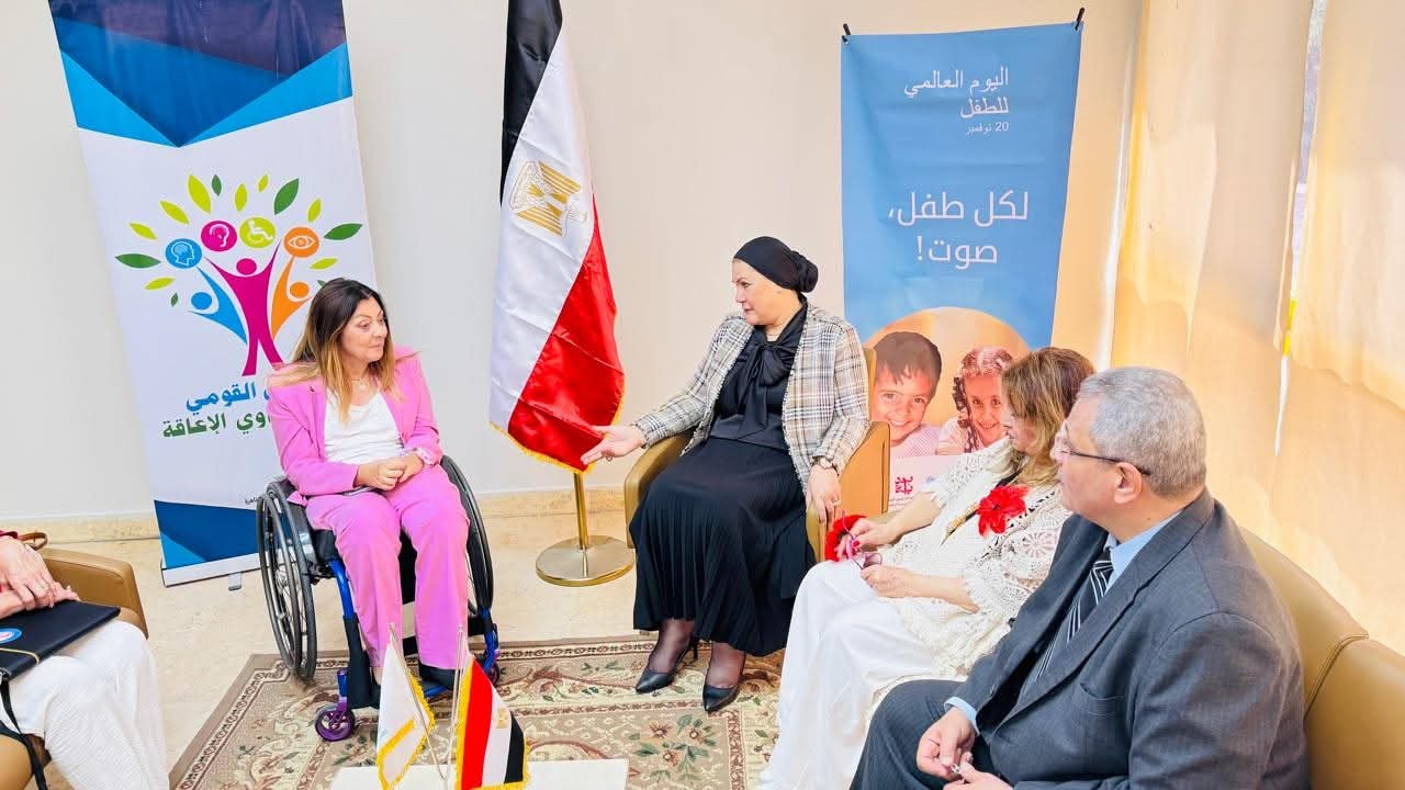 إيمان كريم : قرينة الرئيس داعم قوي لكل جهود تمكين ذوي الإعاقة وأسرهم