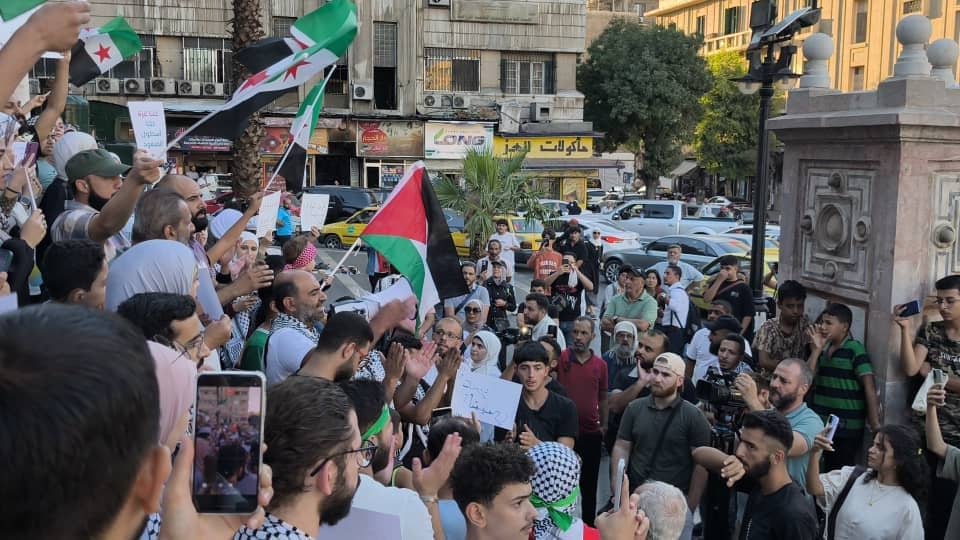 حراك من ريف دمشق الى ساحة الحجاز بالعاصمة دمشق