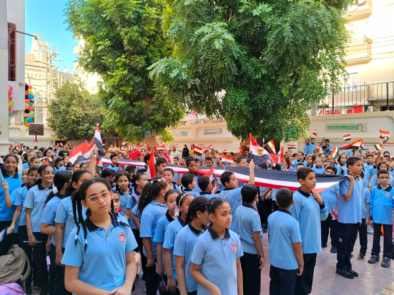 احتفالية مبهرة في مدرسة الراهبات الفرنسيسكان بقنا تجسد روح نصر أكتوبر
