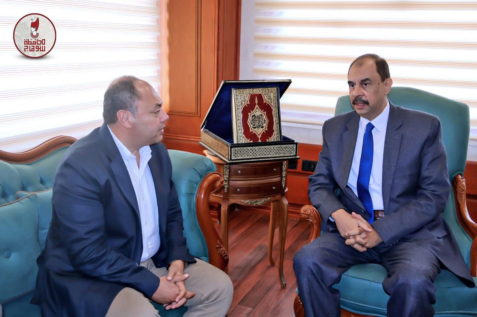 محافظ سوهاج يبحث مع رئيس هيئة تنمية الصعيد  سبل التعاون المشترك