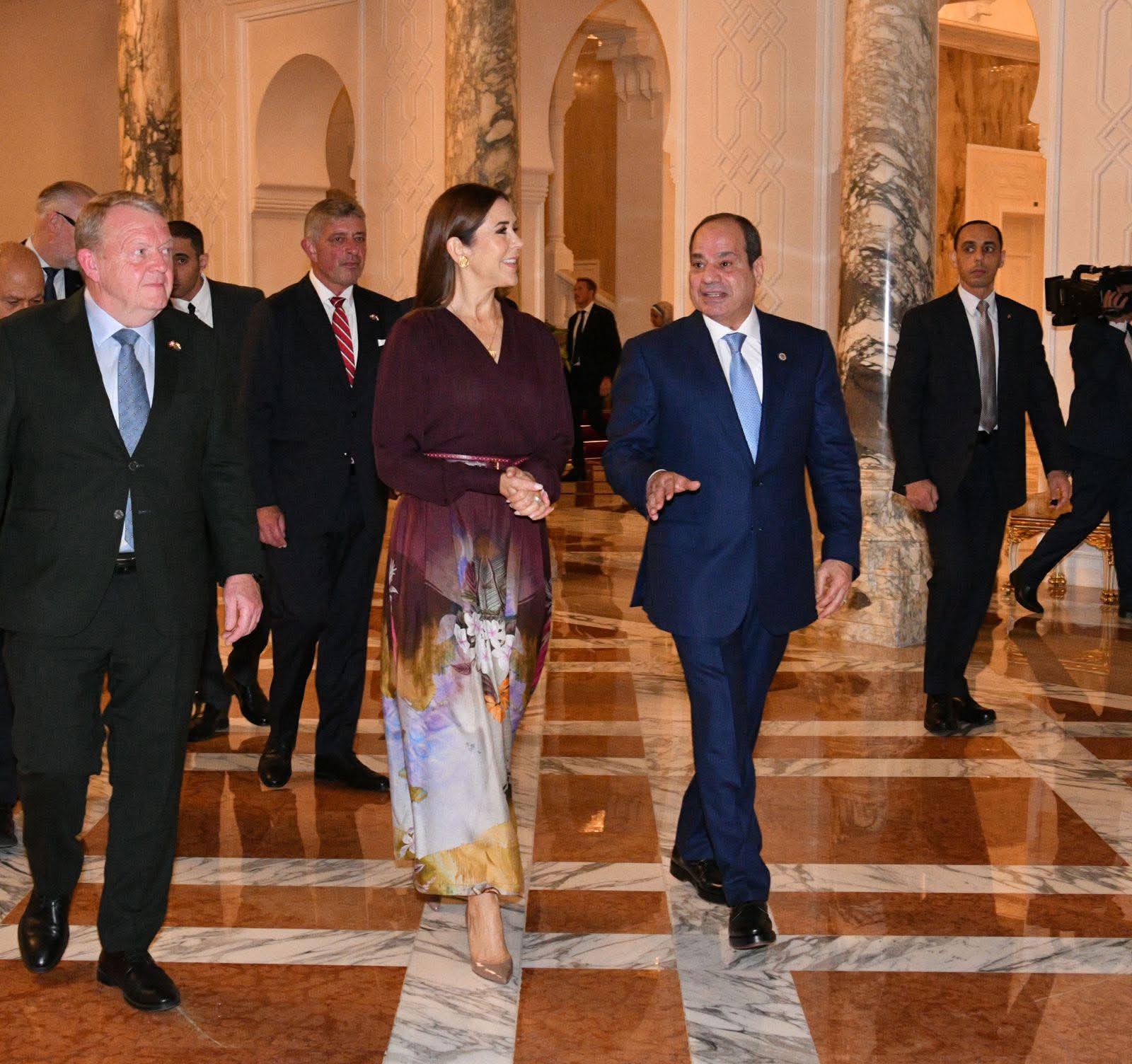 الرئيس السيسي يستقبل ملكة الدنمارك ويؤكد تعزيز الشراكة الاستراتيجية بين البلدين