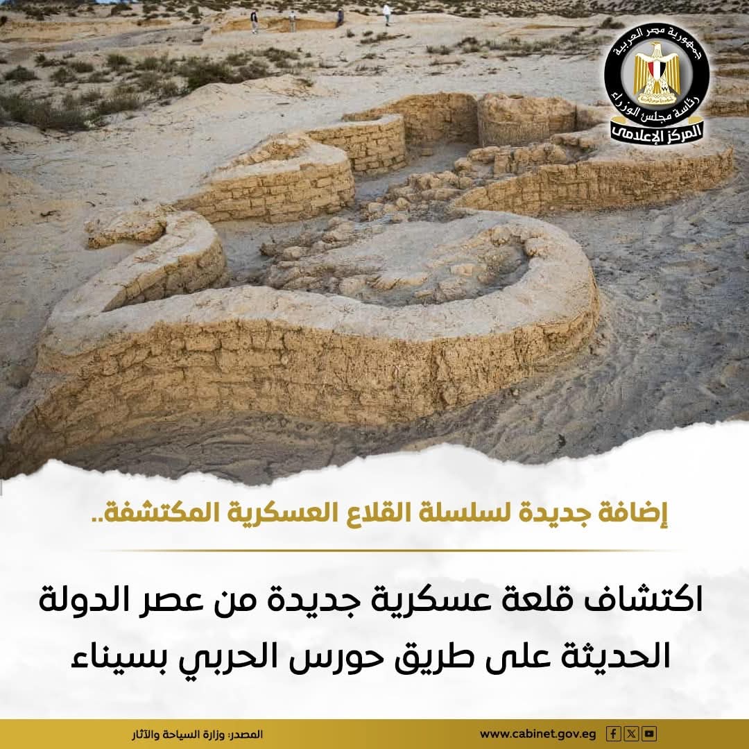 اكتشاف قلعة عسكرية..لحماية حدود مصر الشرقية