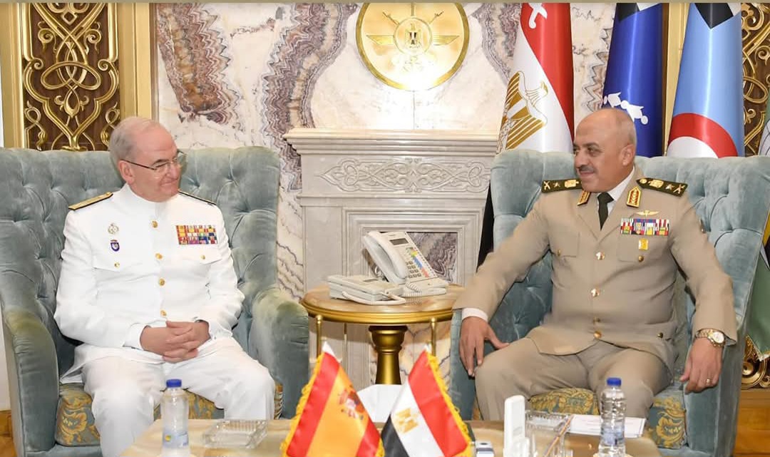 رئيس أركان حرب القوات المسلحة يلتقى رئيس أركان الدفاع الأسبانى