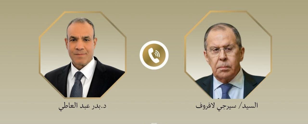 وزير الخارجية يبحث مع نظيره الروسى العلاقات الثنائية والقضايا الإقليمية والدولية