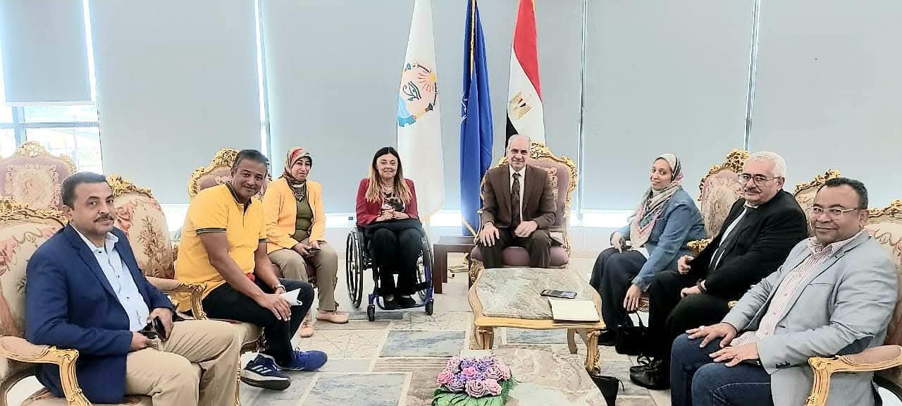 المشرف العام على "القومي للأشخاص ذوي الإعاقة فى رحاب جامعة أسوان