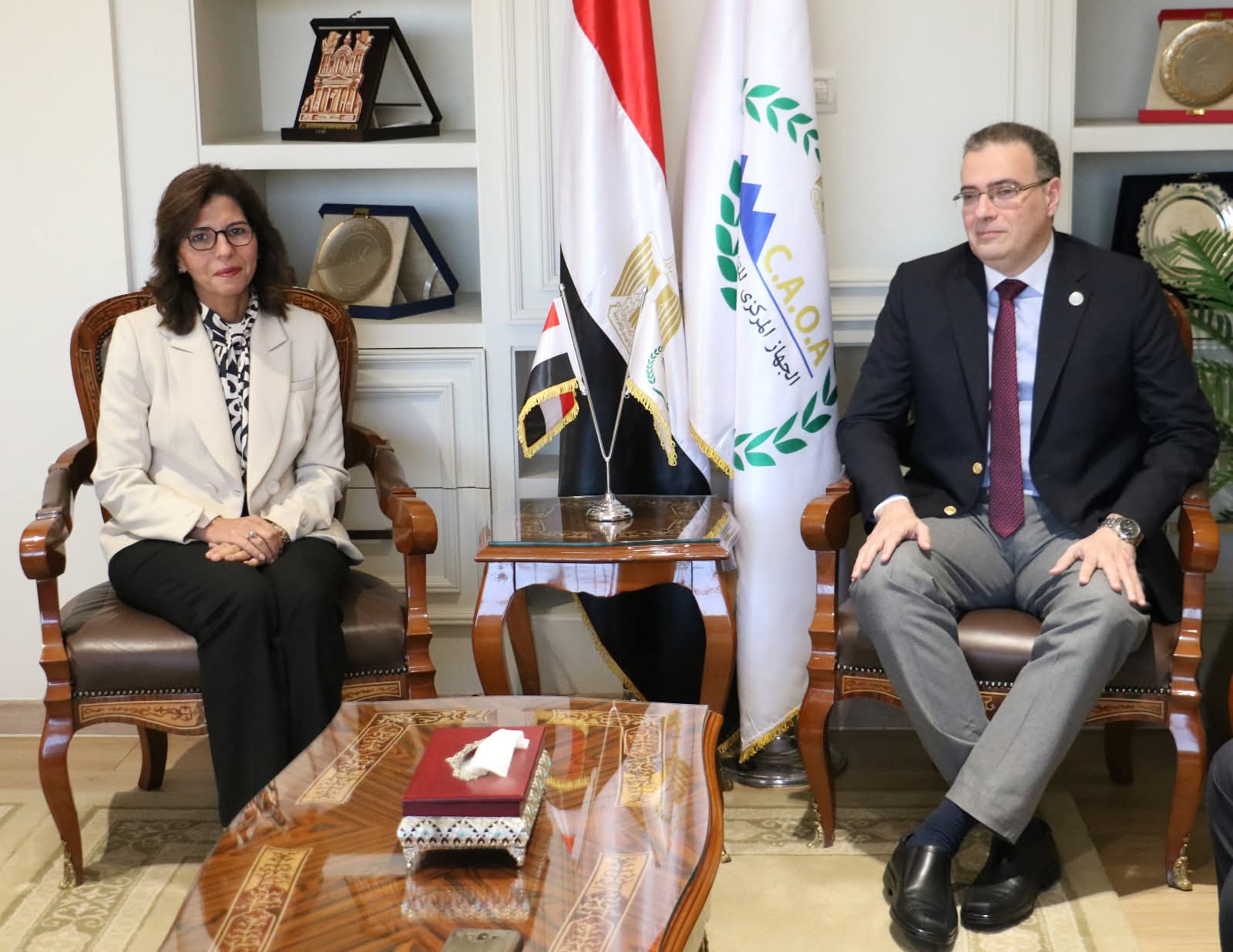 رئيس التنظيم والإدارة يبحث مع الأكاديمية الوطنية للتدريب تعزيز التعاون في بناء قدرات القيادات بالجهاز الإدارى