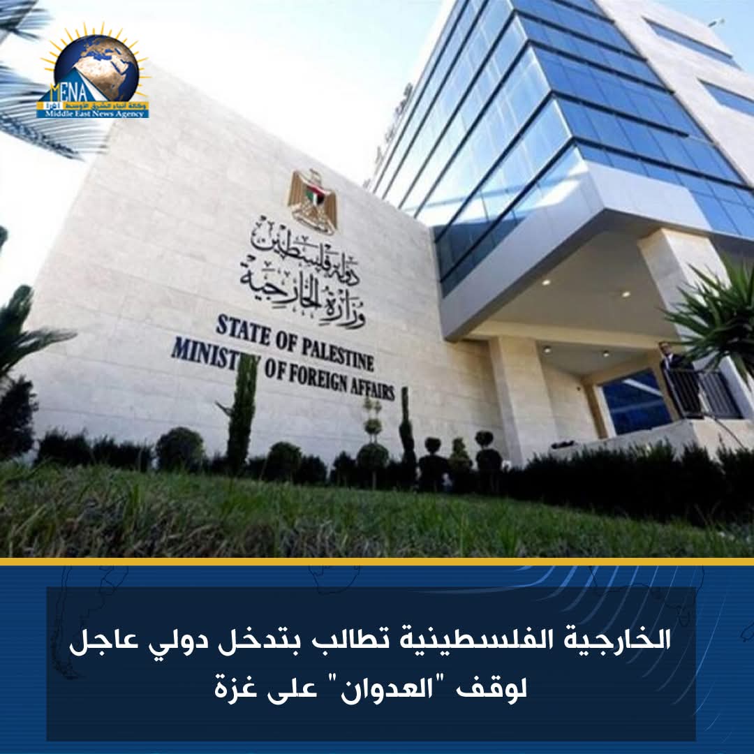 الخارجية الفلسطينية تطالب بتدخل دولي عاجل لوقف "العدوان" على غزة