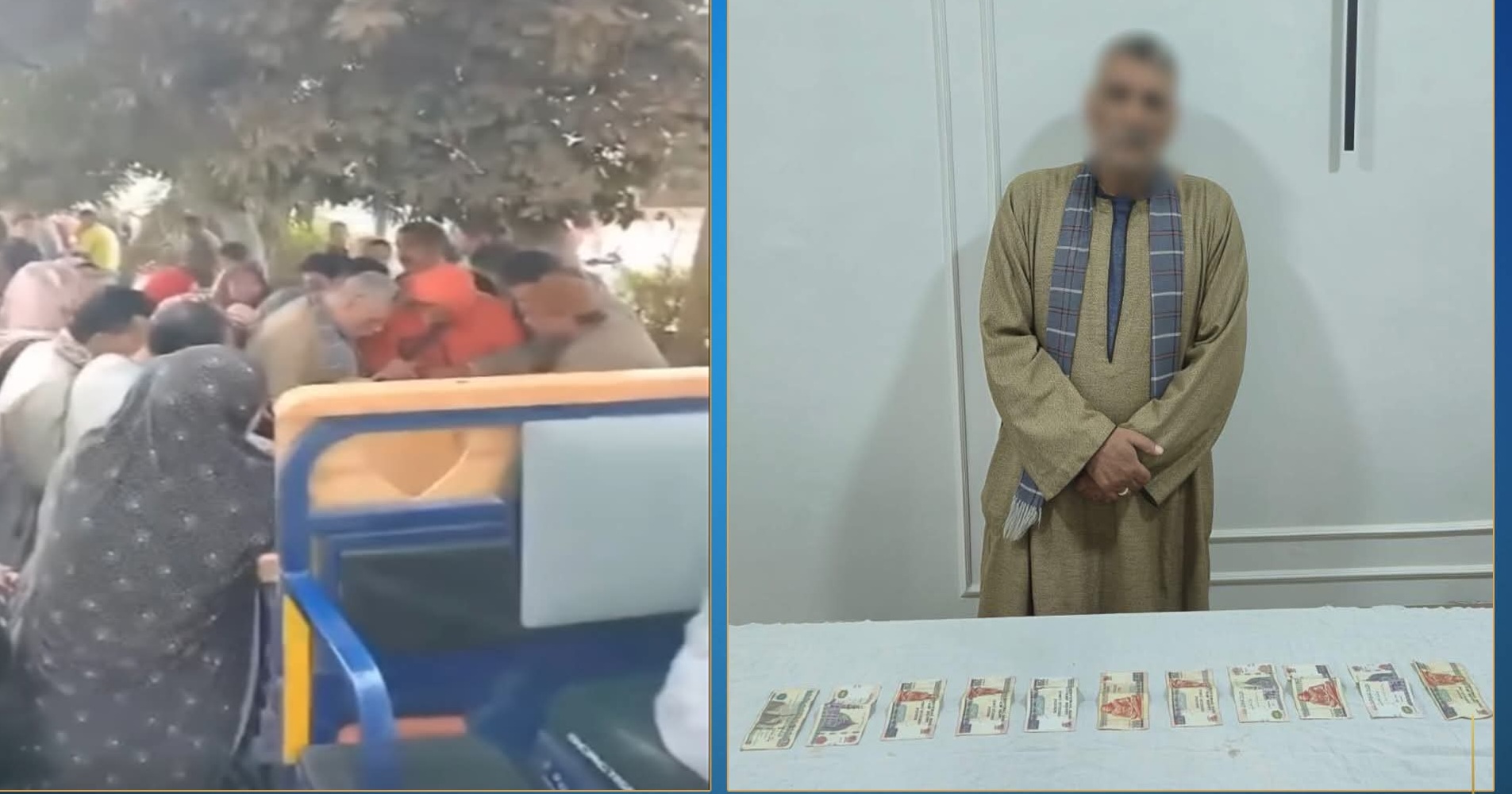 ضبط شخص يوزع أموالاً مقابل شراء أصوات الناخبين بالمنوفية