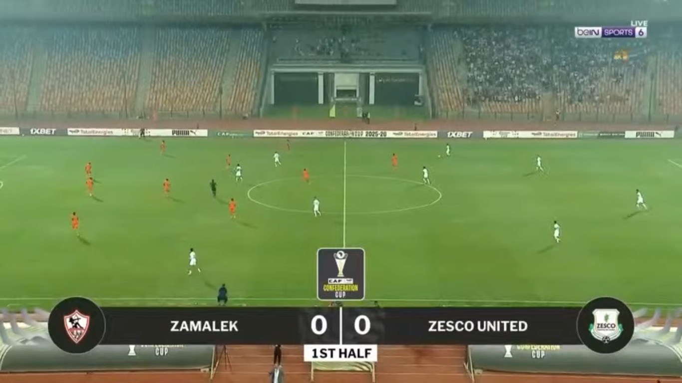 ملخص مباراة الزمالك وزيسكو الزامبي في الكونفدرالية الإفريقية