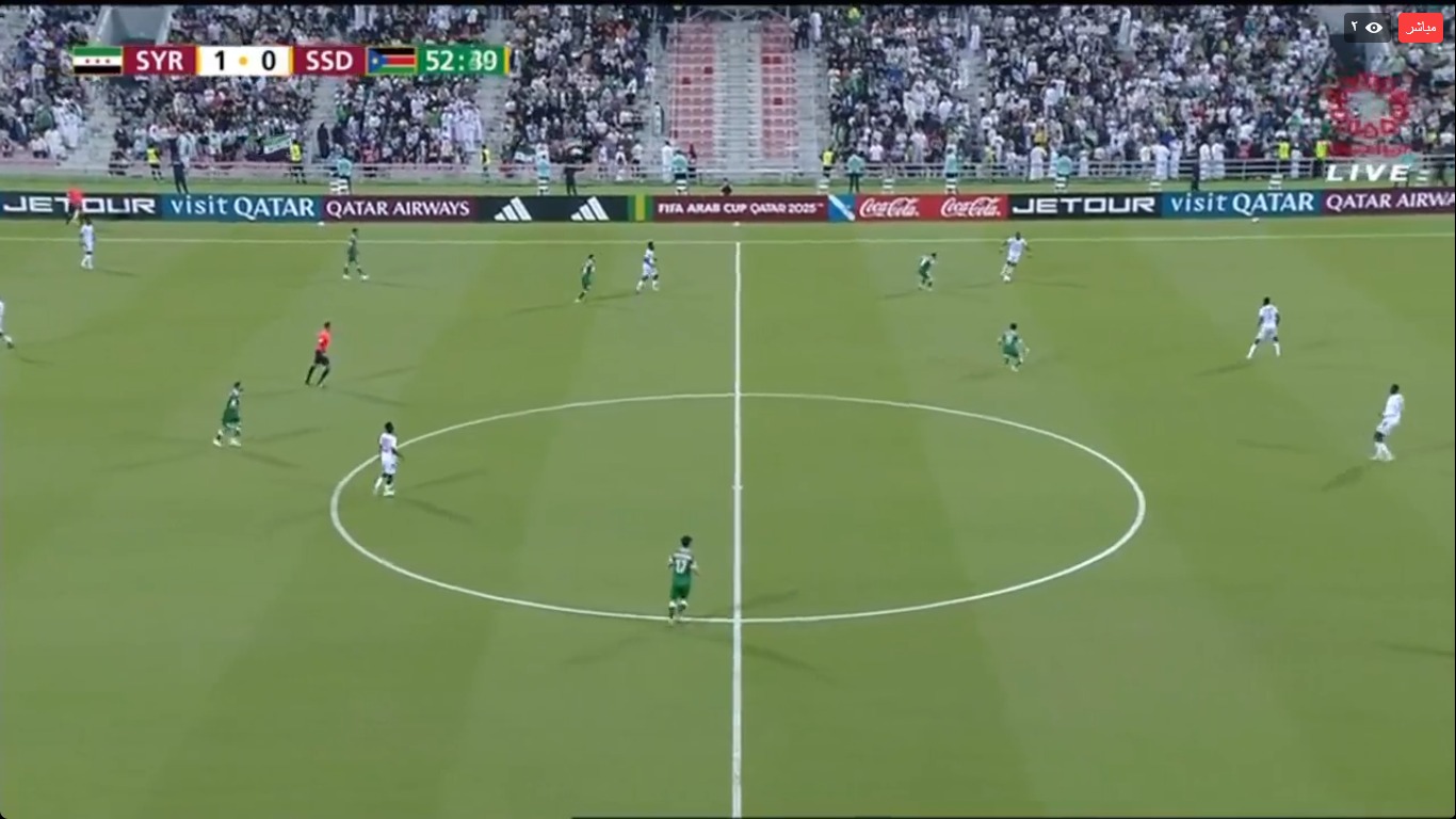 نتيجة مباراة سوريا وجنوب السودان في محلق كأس العرب 2025