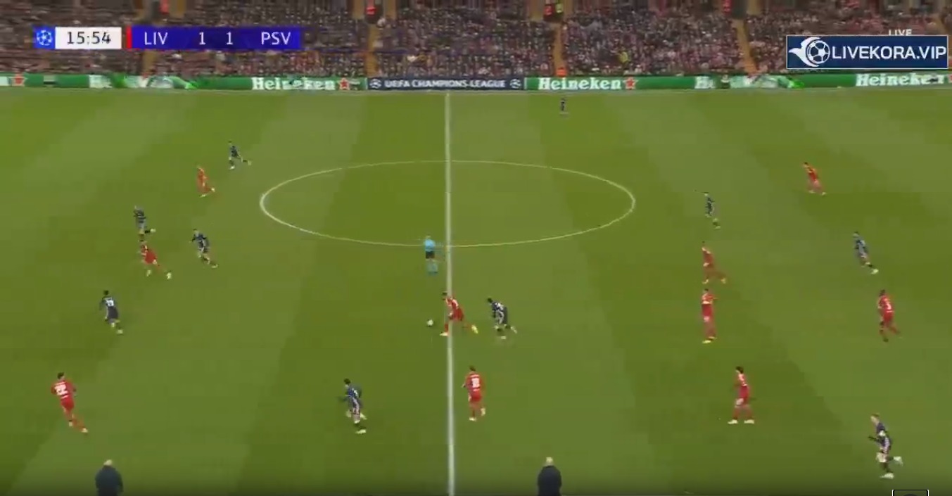 نتيجة مباراة ليفربول وآيندهوفن في دوري أبطال أوروبا