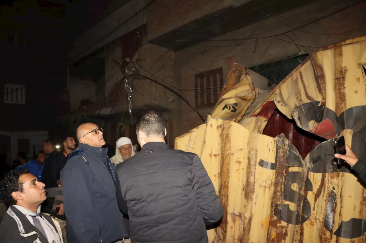 لا إصابات أو خسائر فى الأرواح بحادث تطاير الحاويات من قطار البضاعة بطوخ