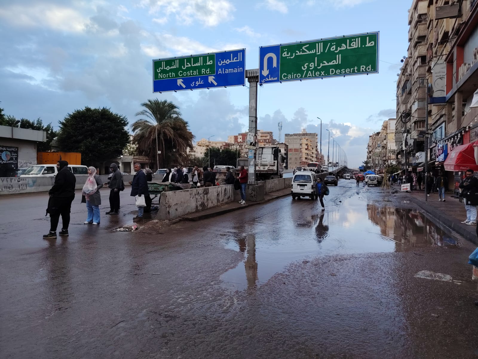 أمطار غزيرة تضرب الإسكندرية لليوم الثاني على التوالي (صور)