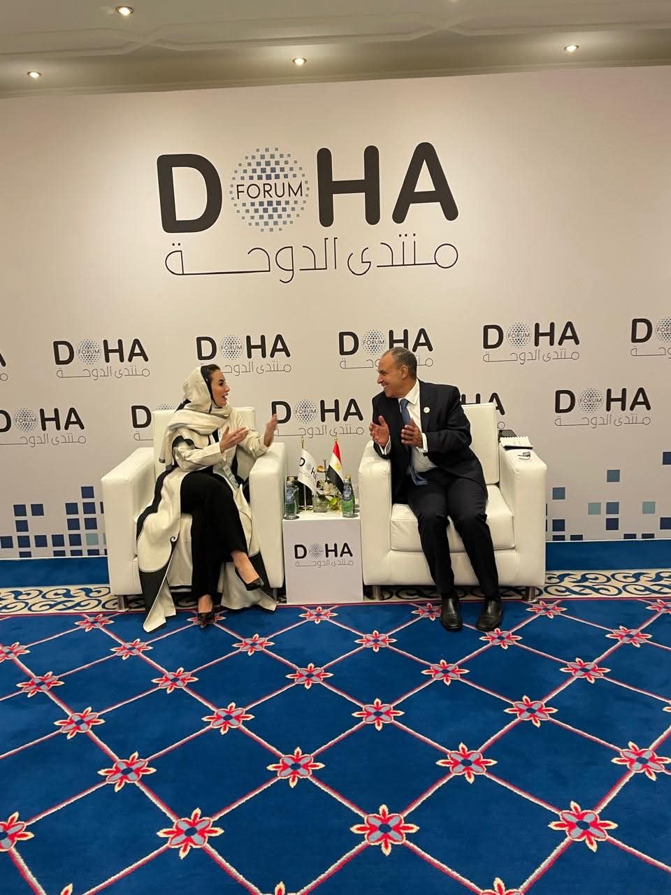 وزير الخارجية يلتقى مع الأمين العام لمنظمة التعاون الرقمى