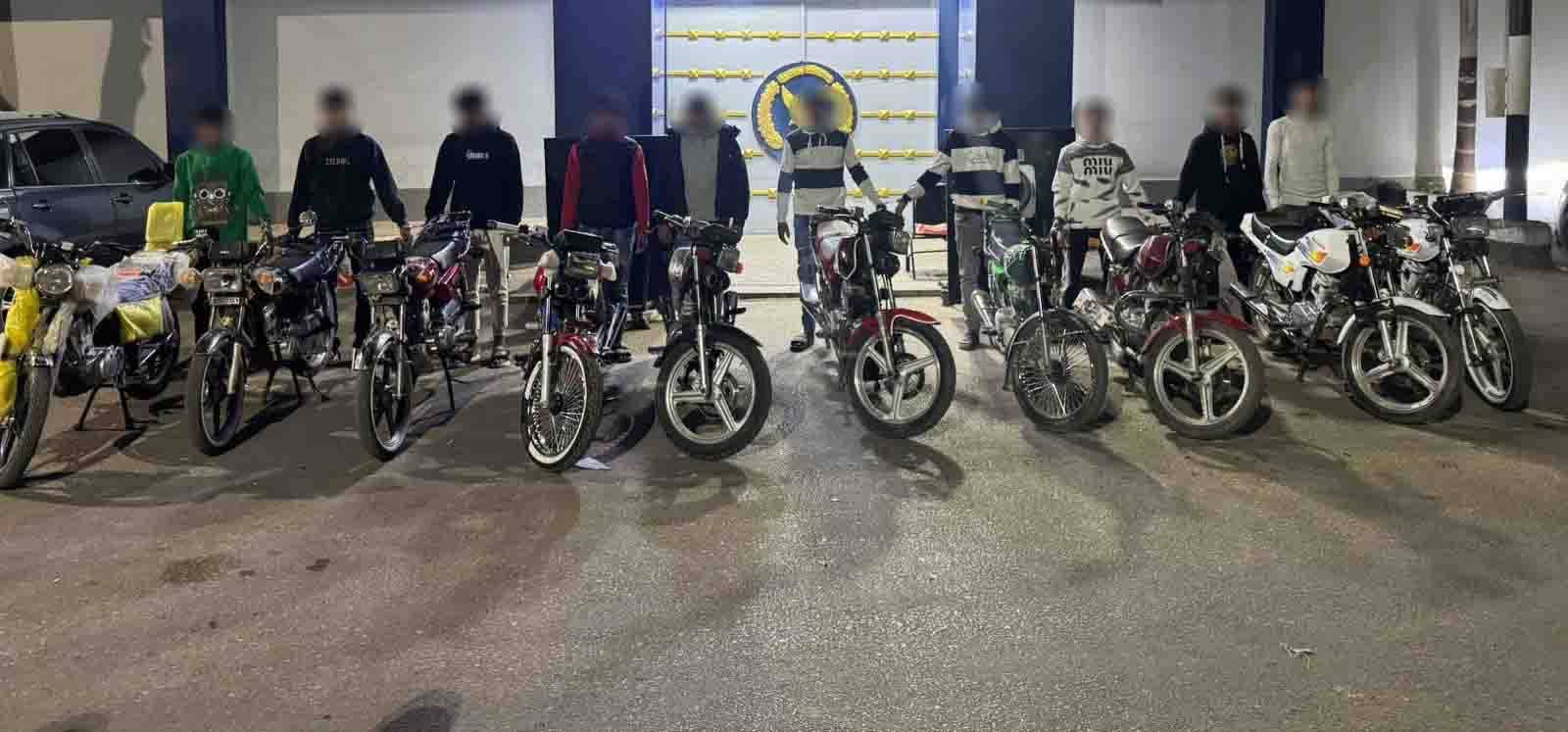 الداخلية تكشف ملابسات فيديو استعراض الدراجات الناريه بالشرقية 