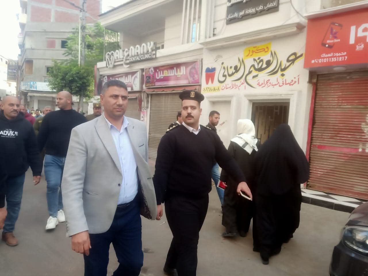 رفع 1200 حاله إشغال طريق ثابت ومتحرك خلال حملة مكبرة بشوارع مدينة أبو المطامير 
