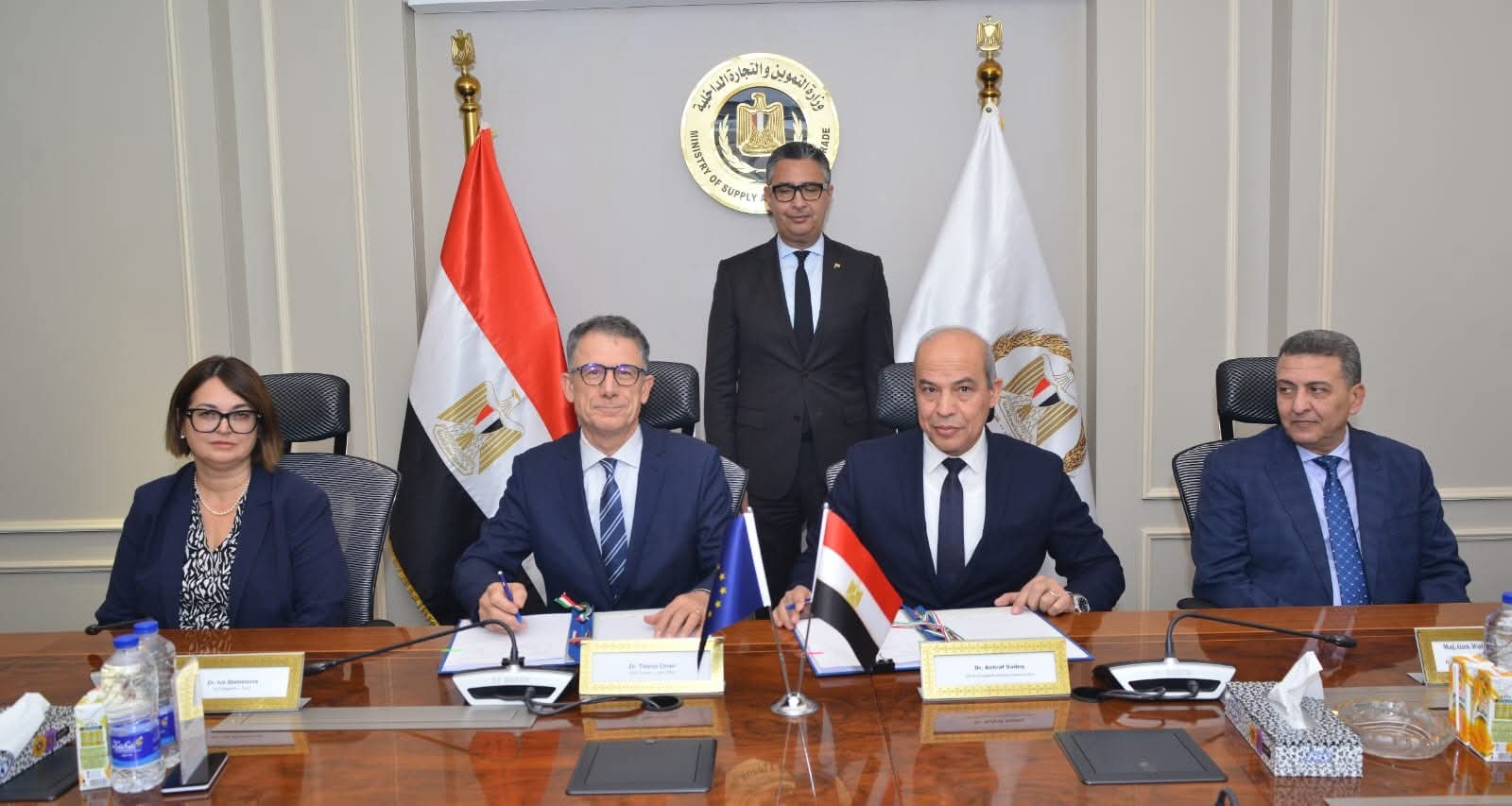 بروتوكول تعاون بين القابضة للصوامع والوكالة الإيطالية للتعاون من أجل التنمية لدعم مشروعات الأمن الغذائى