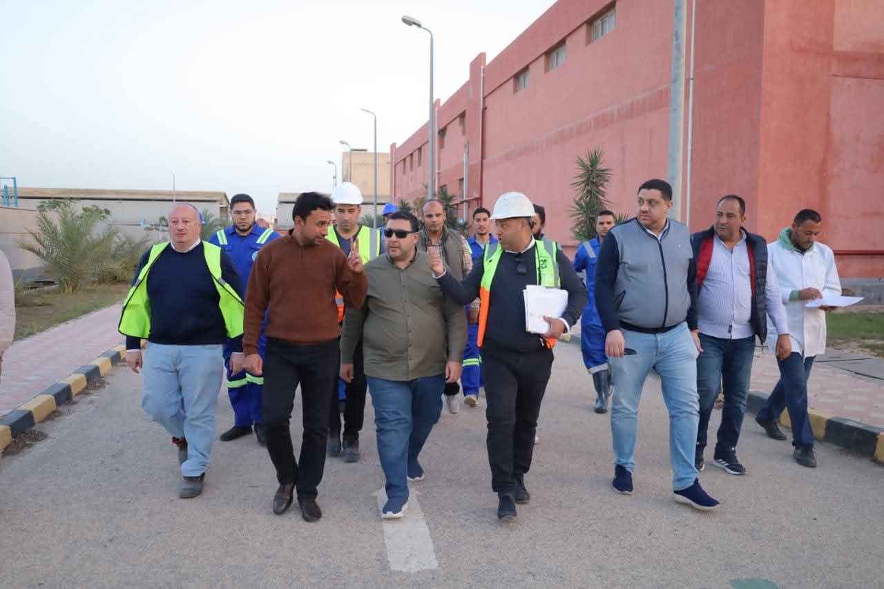 رئيس مياه البحيرة يتفقد أنظمة الحماية المدنية بمحطة أبوحمص الجديدة. صور