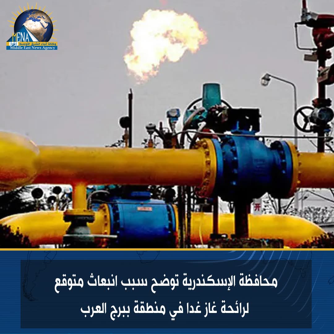 محافظة الإسكندرية..للأهالى: لا تقلقوا من رائحة الغاز اليوم ببرج العرب