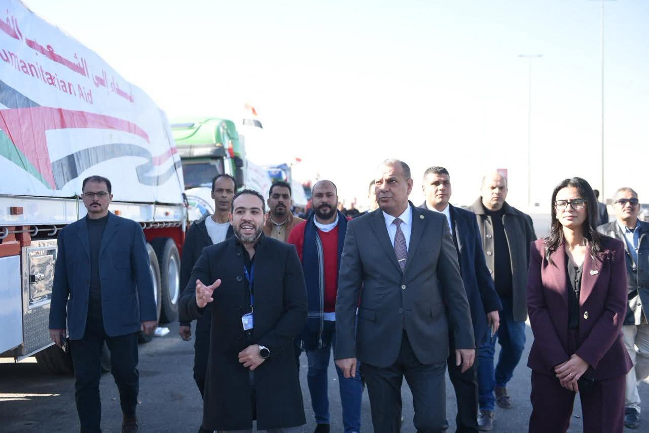 اللجنة العامة للمساعدات الأجنبية بوزارة التموين  تطلق القافلة رقم (15) من المساعدات  إلى قطاع غزة  - الخبر لايف