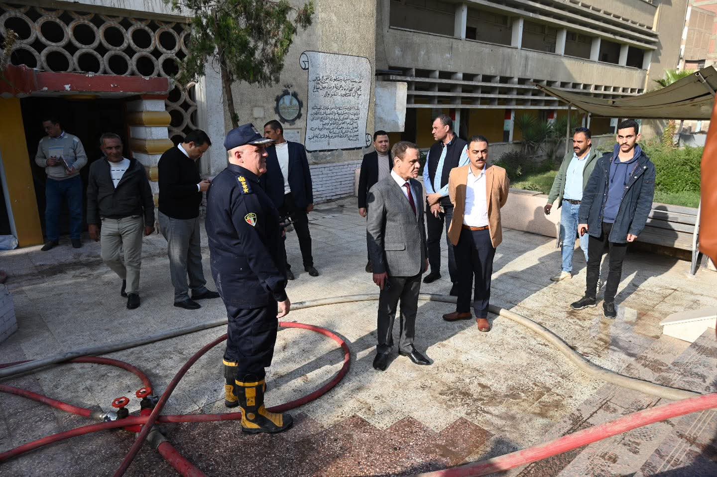 محافظ الغربية: السيطرة الكاملة على حريق مدرسة طنطا الثانوية الزراعية
