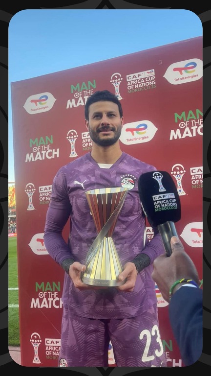محمد الشناوي رجل مباراة منتخب الفراعنة وجنوب إفريقيا