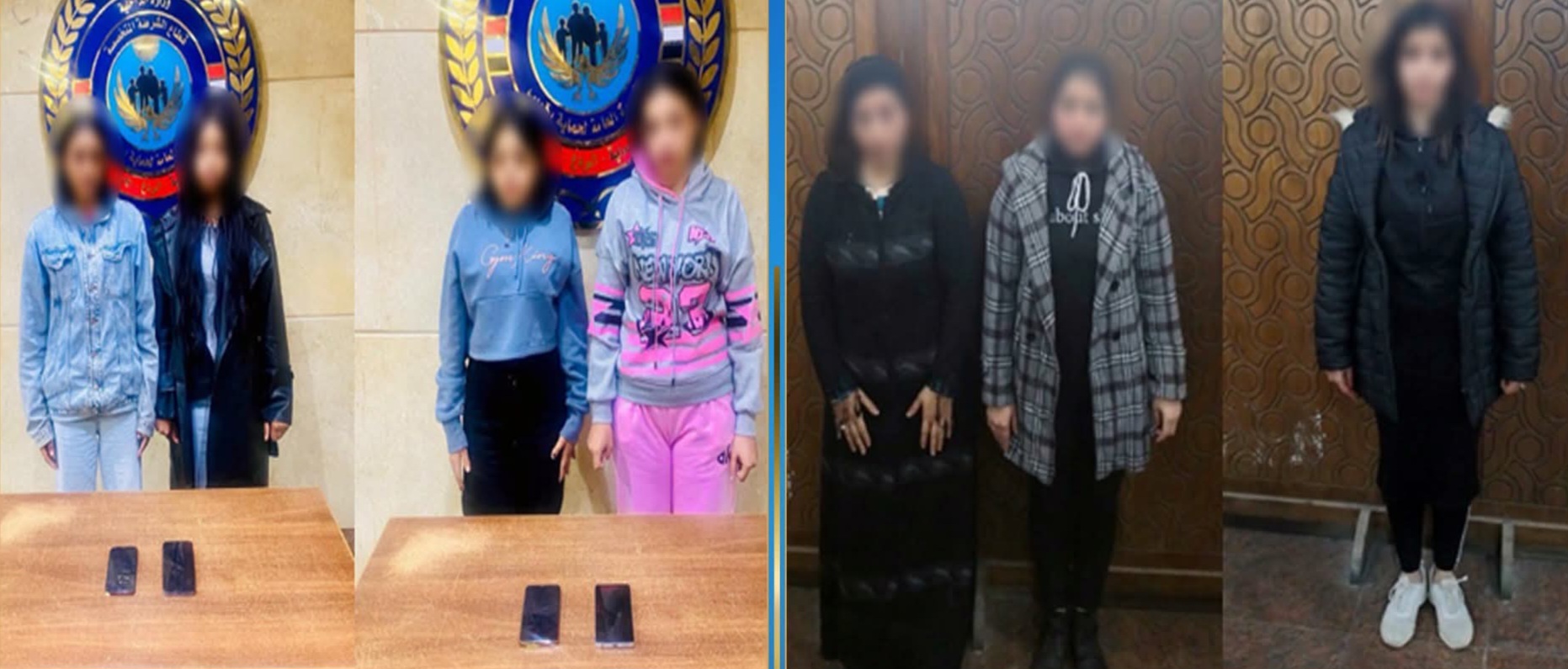 الداخلية تضبط 7 سيدات للإعلان عن أعمال منافية للآداب عبر تطبيقات الهواتف