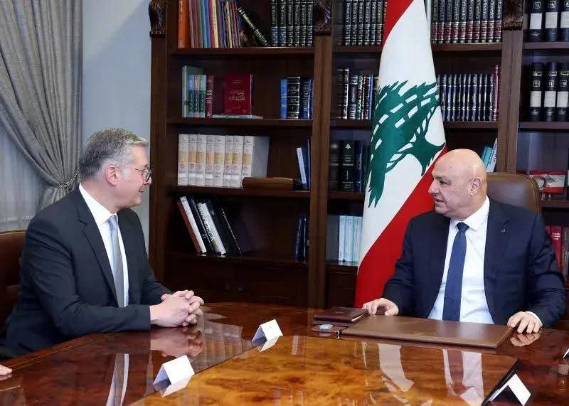 الرئيس اللبنانى: كل التقدير لمصر رئيساً وشعباً