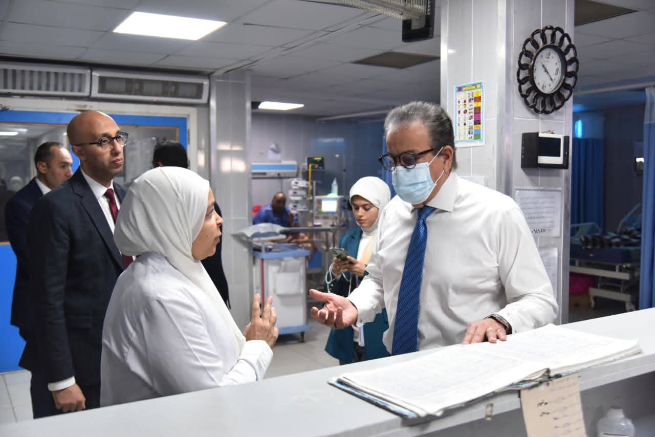 استياء وزير الصحة من مستوى الخدمات بمستشفى 6 أكتوبر المركزي خلال جولة مفاجئة