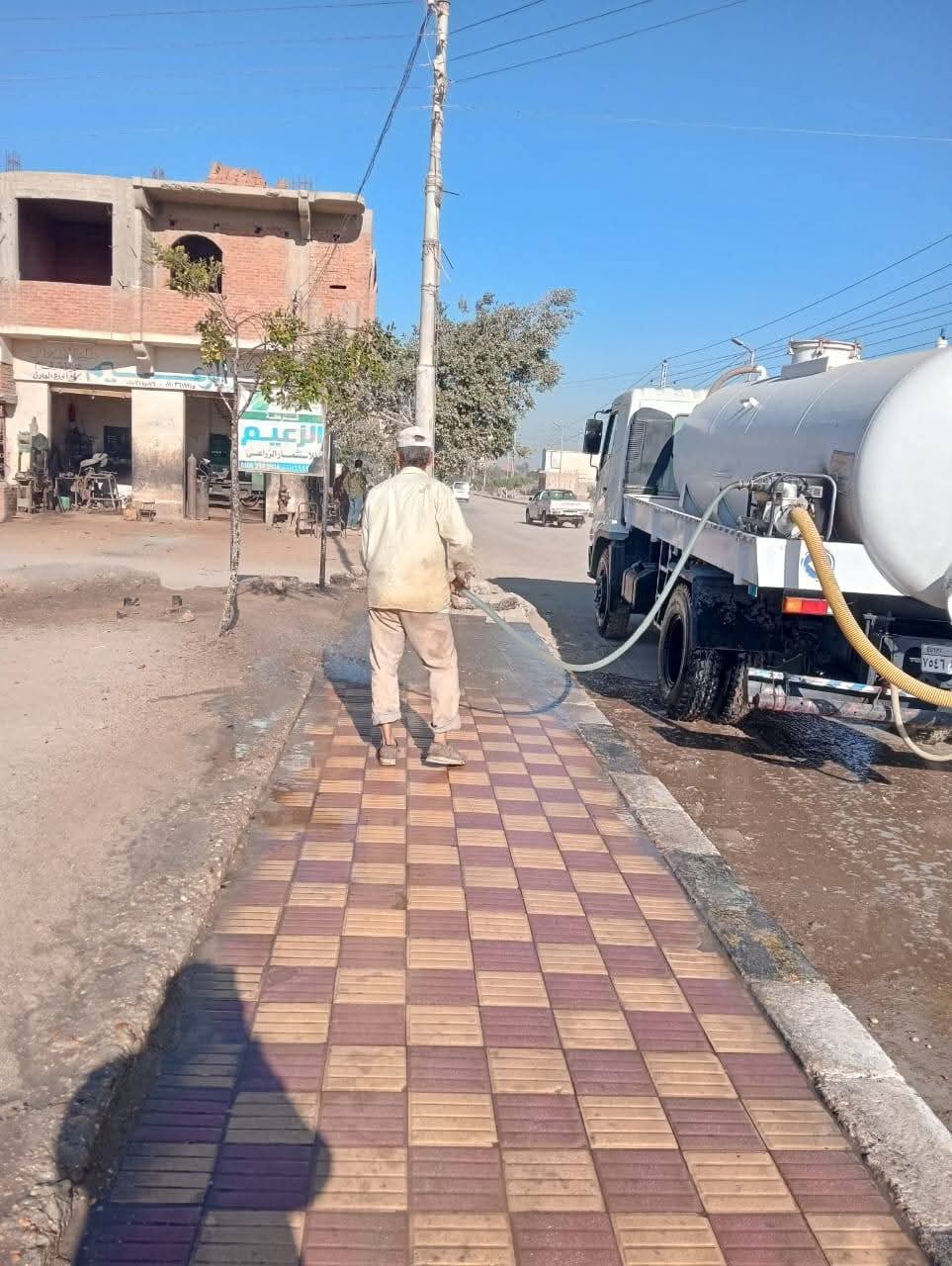 جهود يومية فى بدر برئاسة لبيب.. لتطوير ونظافة الشوارع