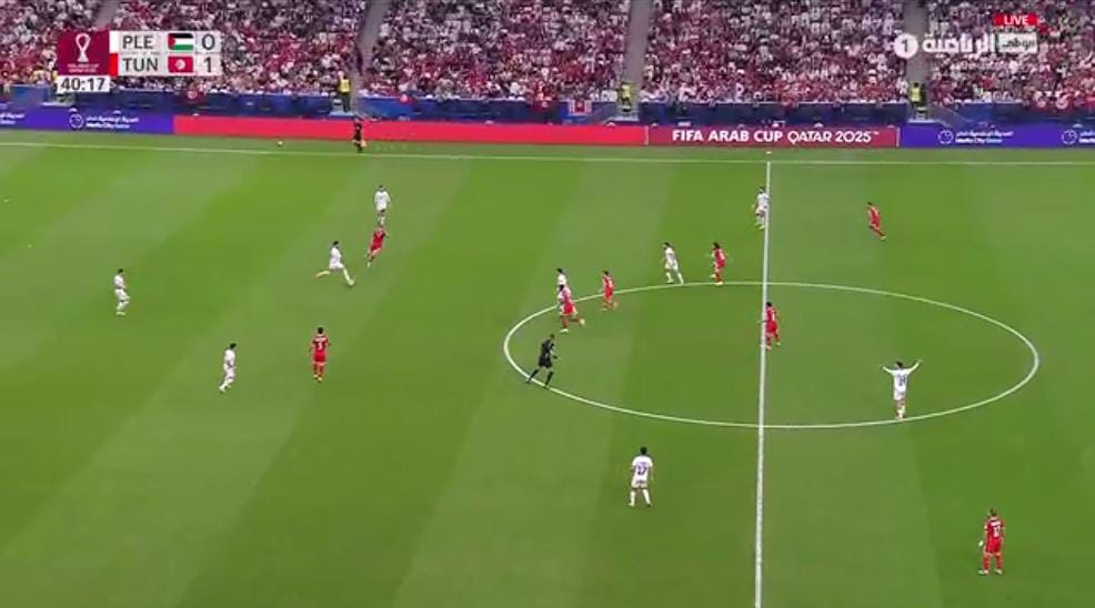 نتيجة مباراة تونس وفلسطين في كأس العرب