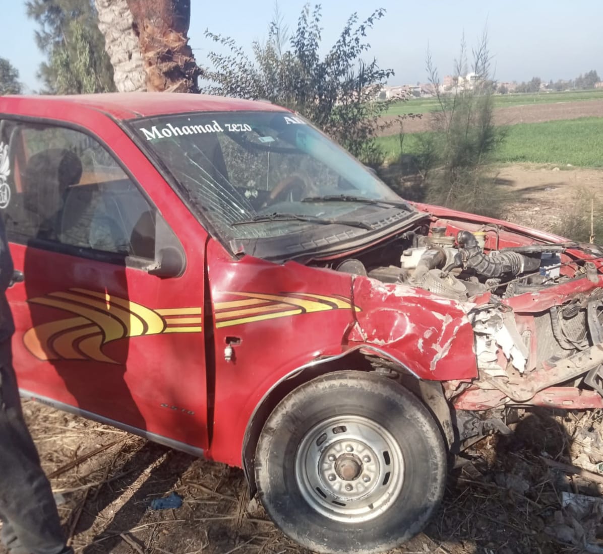 إصابة 4 أشخاص في حادث تصادم بين سيارتين بالبحيرة - الخبر لايف