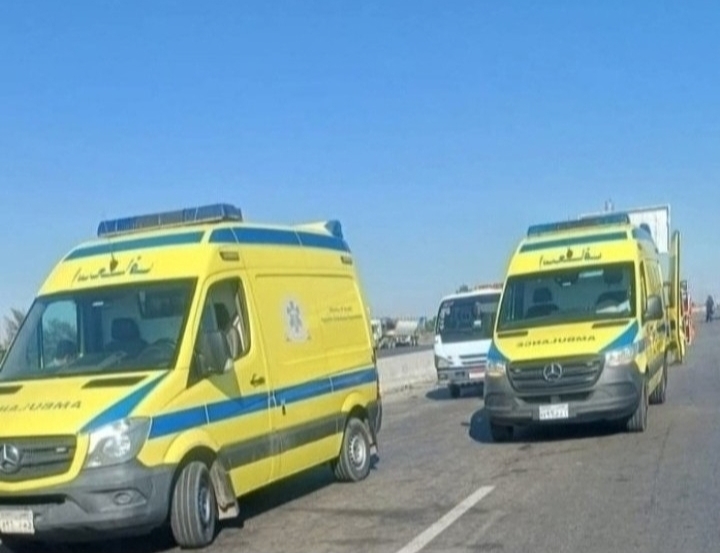 بالأسماء ..إصابة 7 أشخاص فى حادث سير بمحور المحمودية بالبحيرة 
