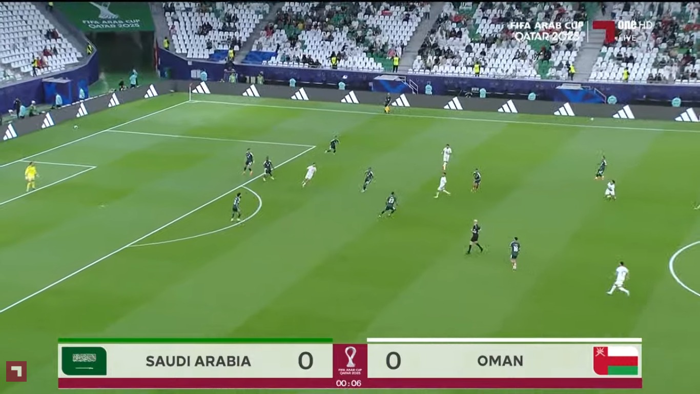 ملخص مباراة السعودية وعمان في كأس العرب 2025