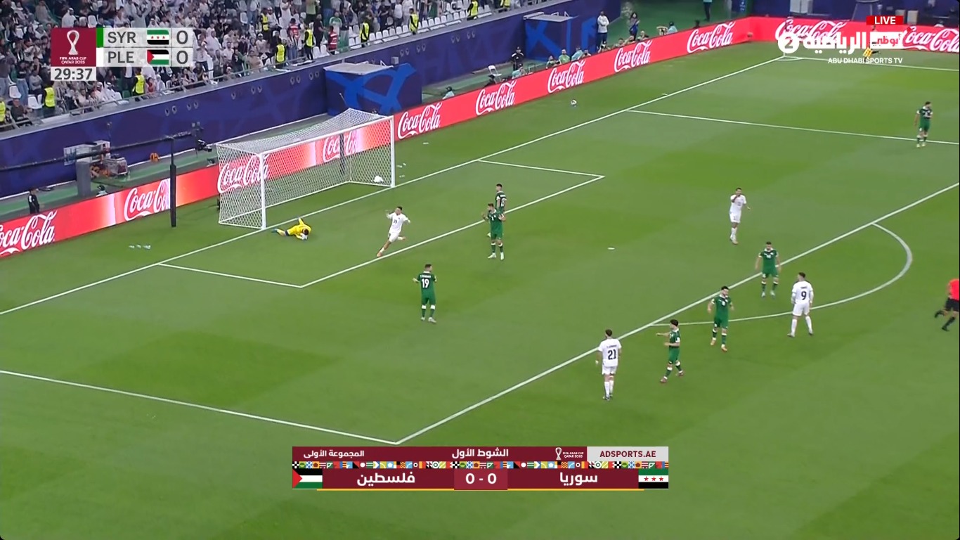 نتيجة مباراة فلسطين وسوريا في كأس العرب 2025