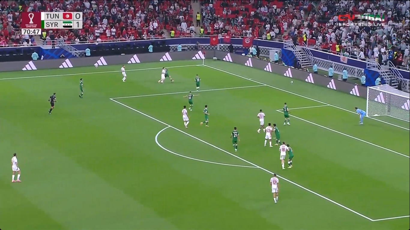 نتيجة مباراة تونس وسوريا (0-1) في كأس العرب