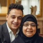 رضا البحراوي ووالدته