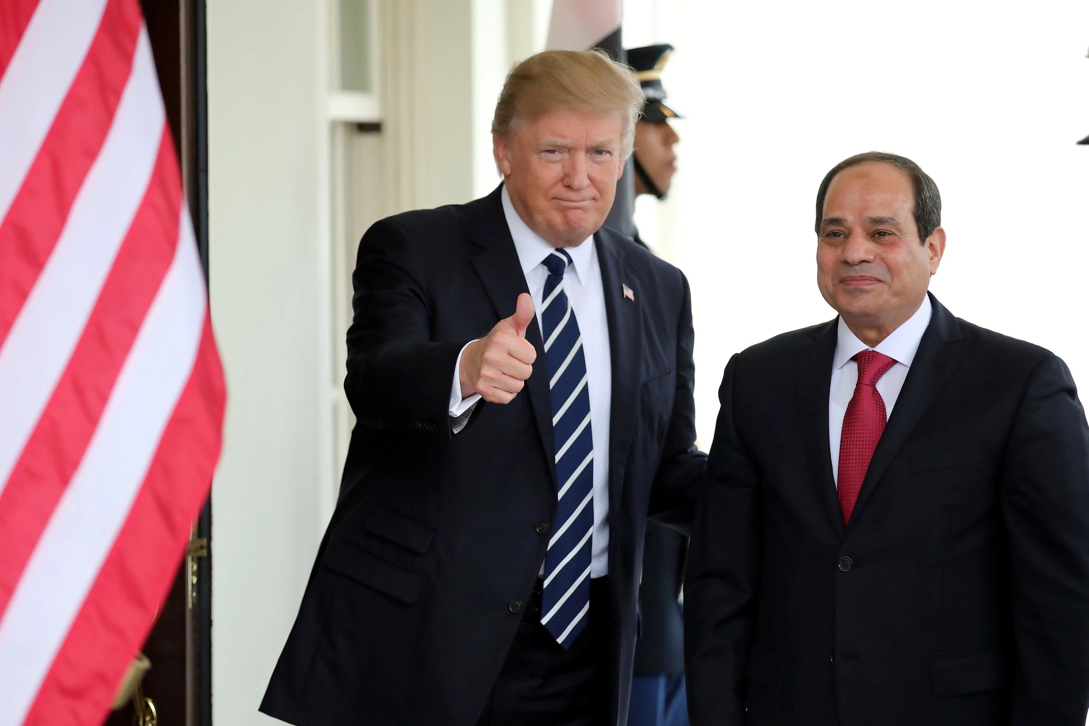 ترامب يثمن دور الرئيس السيسي في وقف إطلاق النار بـ " غزة"