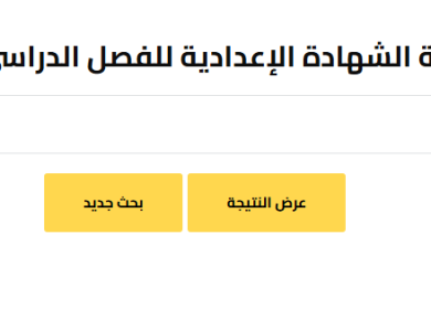 نتيجة الشهادة الإعدادية