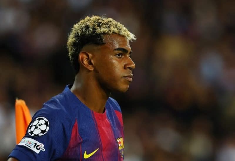 غياب لامين يامال عن تدريبات برشلونة..بسبب وعكة صحية