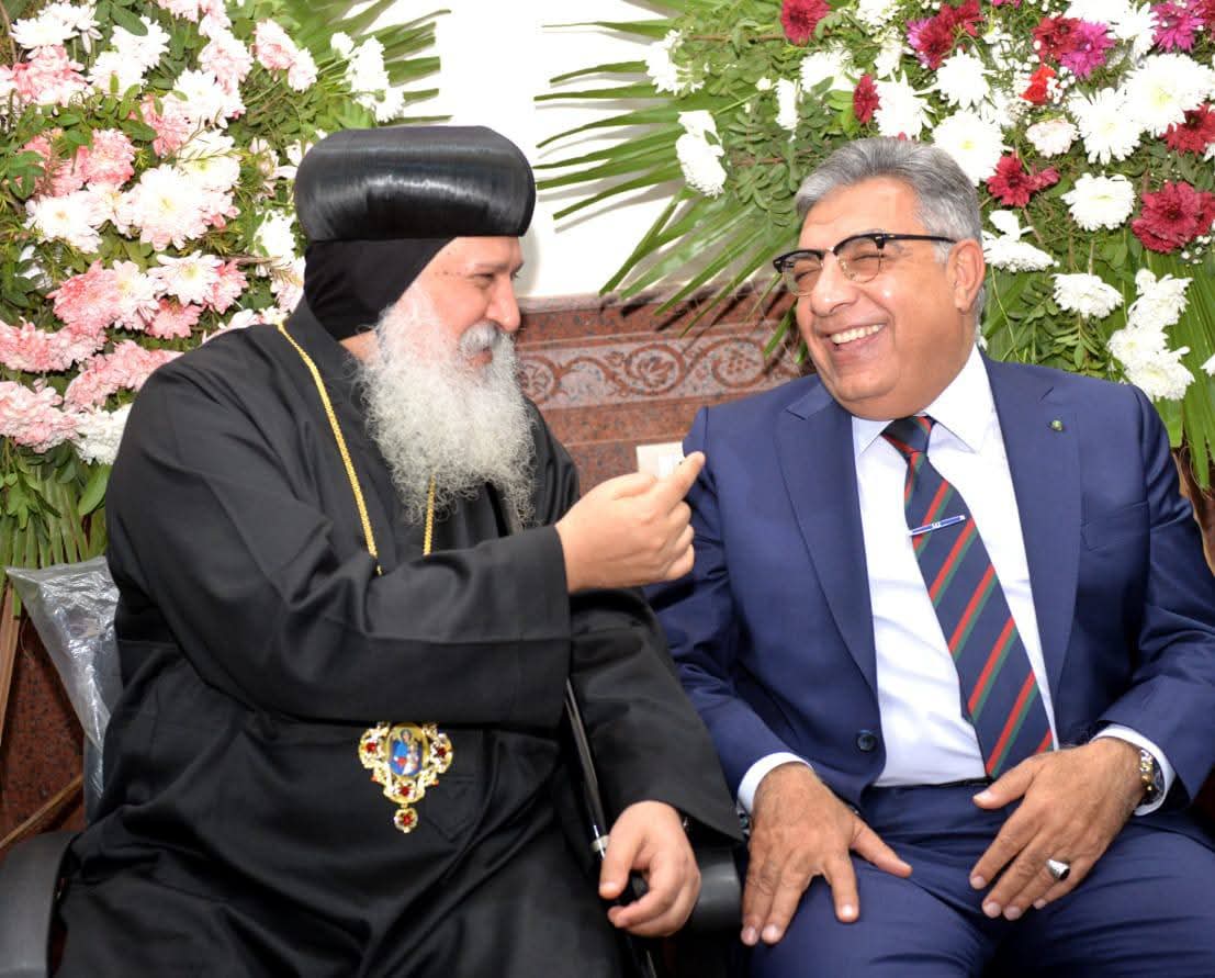محافظ الدقهلية يقدم التهنئة بعيد الميلاد المجيد بدير القديسة دميانة ببلقاس