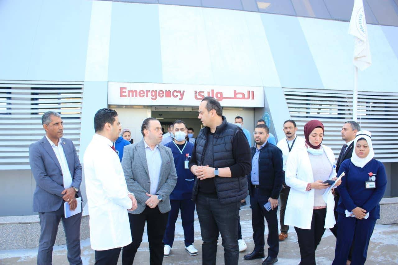 رئيس هيئة الرعاية الصحية يجري جولة تفقدية مفاجئة على المنشآت الصحية بجنوب سيناء