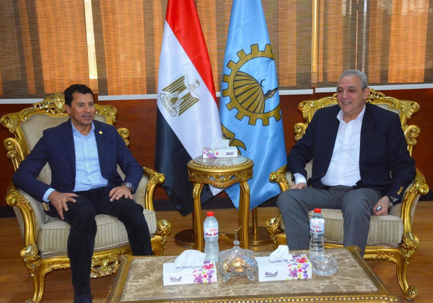 محافظ الغربية يهنئ أشرف صبحي لفوزه برئاسة المكتب التنفيذي لمجلس وزراء الشباب والرياضة العرب