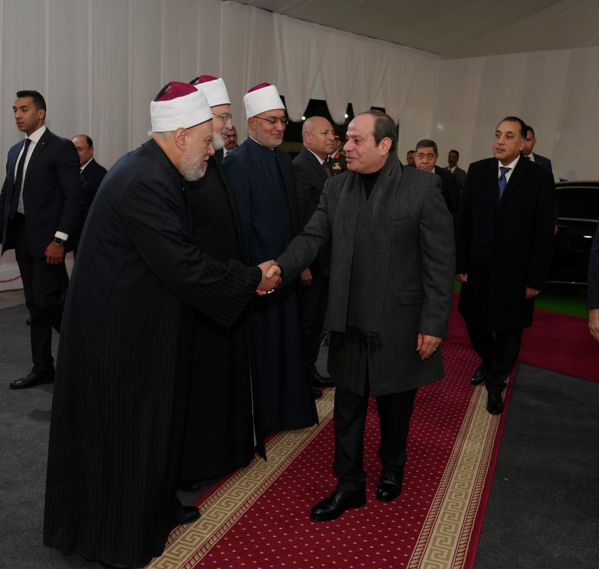 الرئيس السيسى يفتتح مسجد العزيز الحكيم بمنطقة المقطم