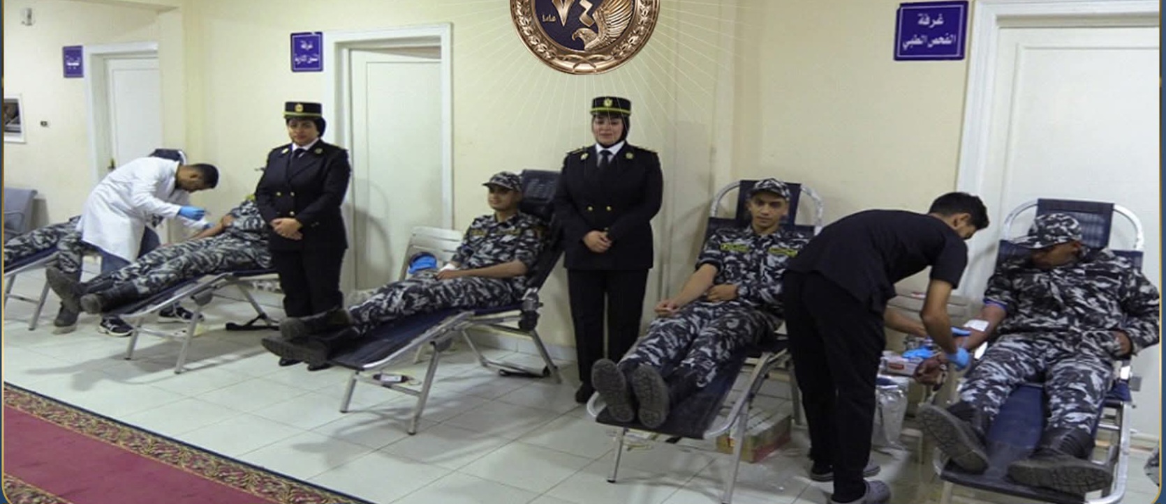 حملة للتبرع بالدم بمديرية أمن الشرقية