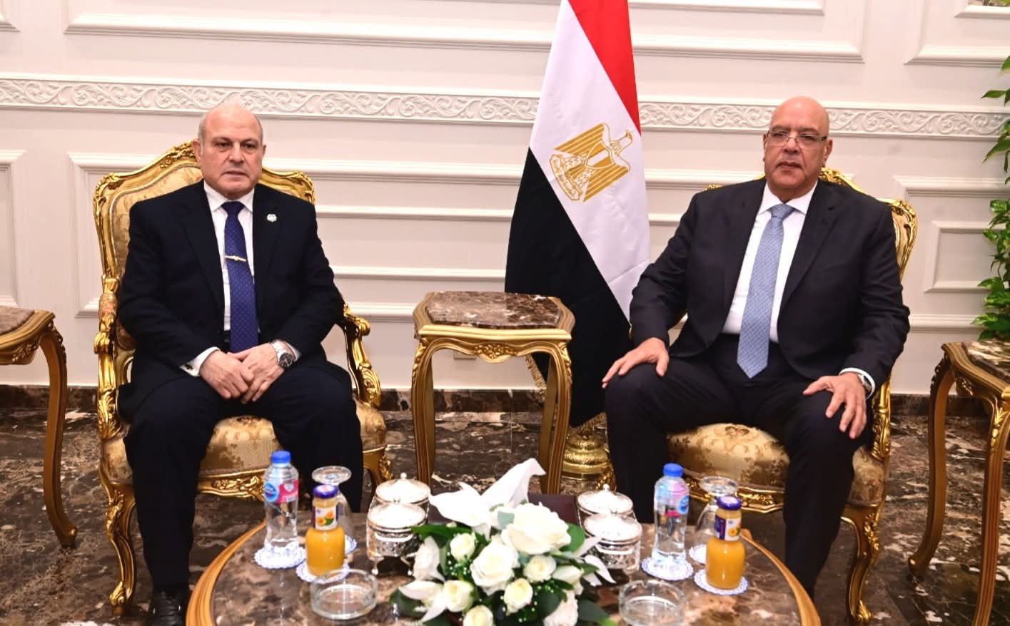 رئيس مجلس النواب يستقبل رئيس هيئة النيابة الإدارية للتهنئة بإنتخابه رئيساً للمجلس