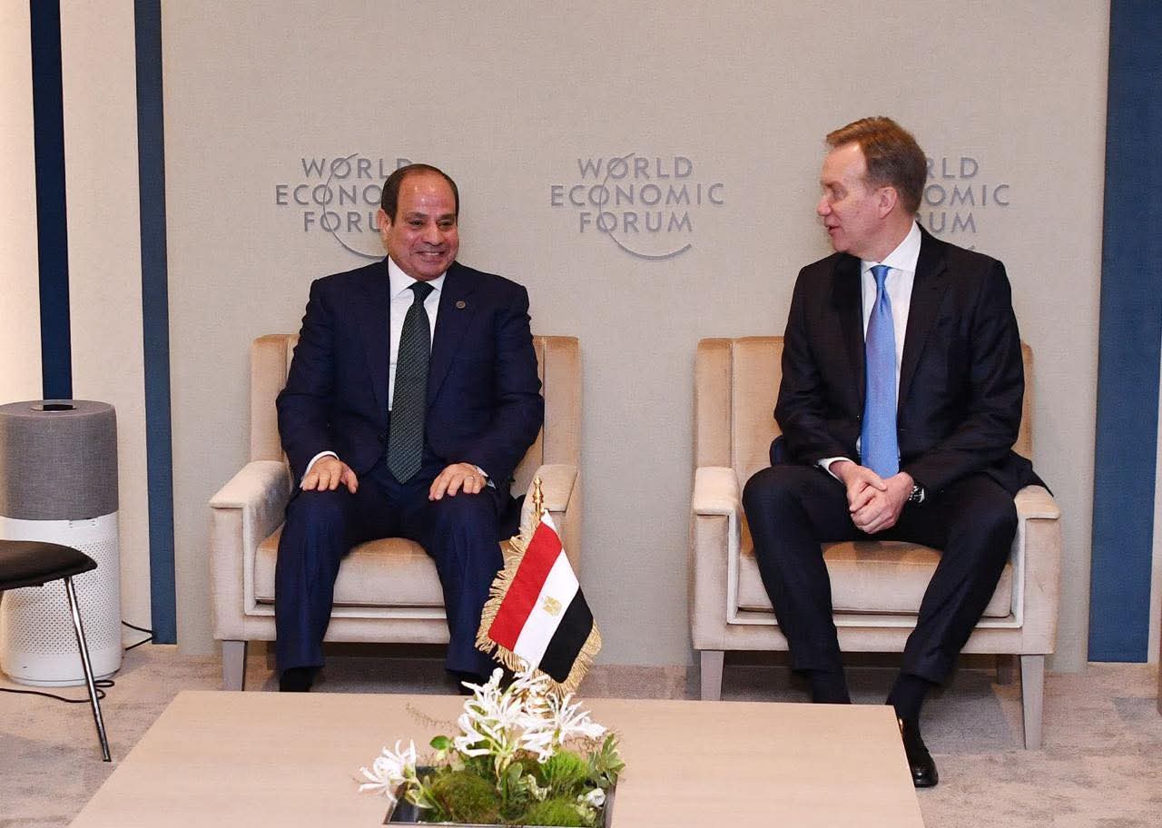الرئيس السيسى: منتدى دافوس منصة دولية رفيعة للحوار وتبادل الرؤى بين قادة الدول والمسؤولين وممثلي القطاع الخاص وكبرى الشركات العالمية
