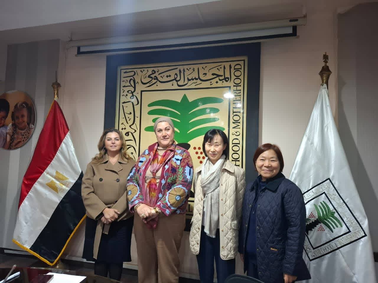 رئيسة المجلس القومي للطفولة والأمومة تستقبل وفدًا من بعثة الوكالة الكورية للتعاون الدولي "كويكا"