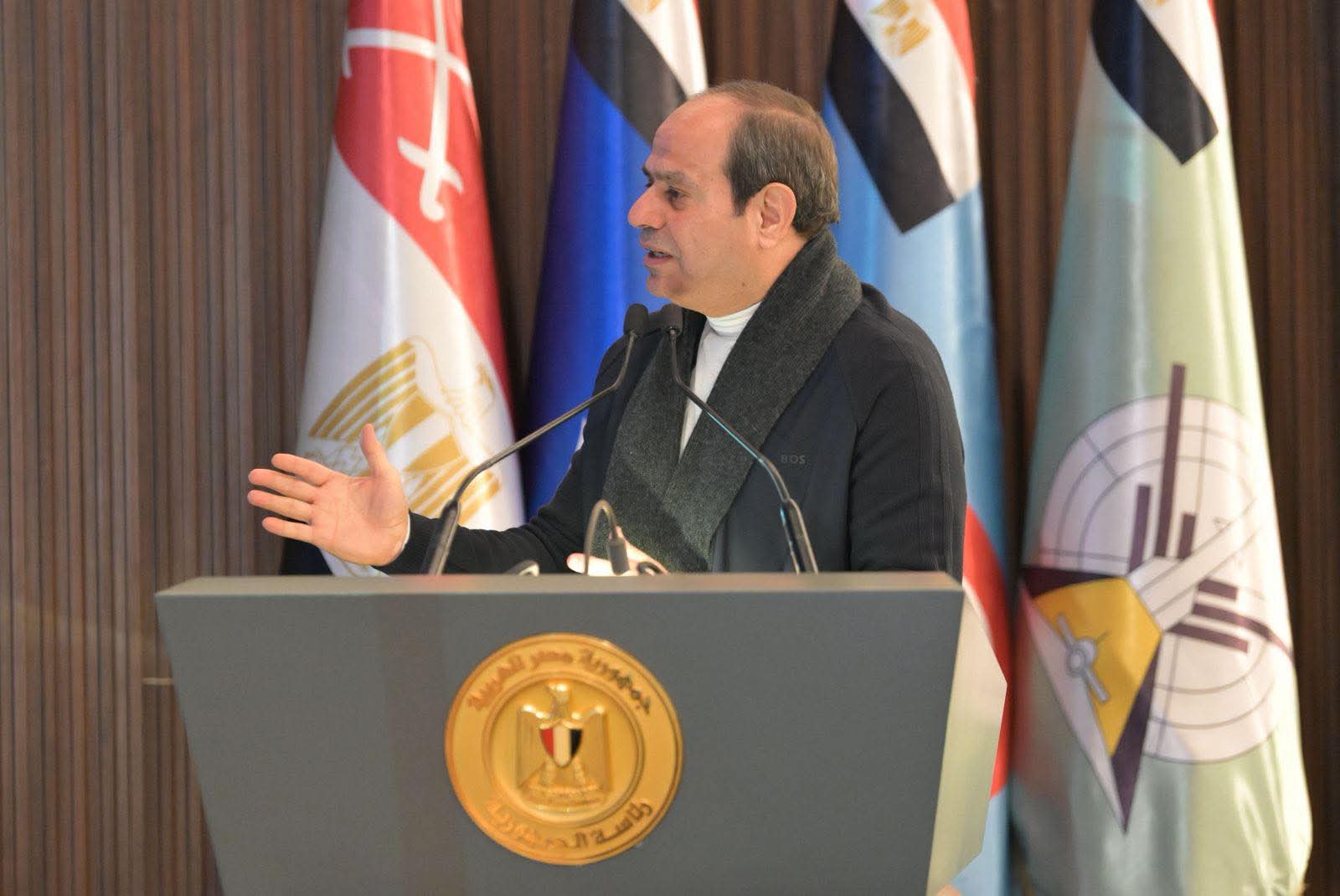 بالصور.. الرئيس يؤكد فى الأكاديمية العسكرية المصرية : التعيين فى الوظائف الحكومية وفق معايير موضوعية وبدون مجاملة